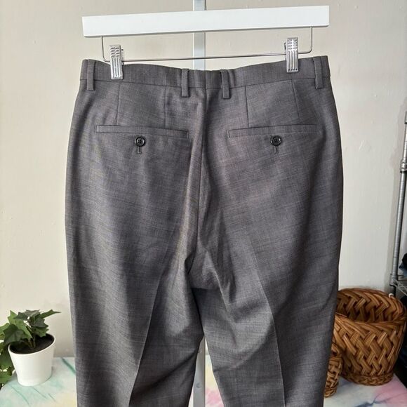 HUGO BOSS size 30 virgin wool Elegant Gray Women's Pants tapered - Picture 6 of 8